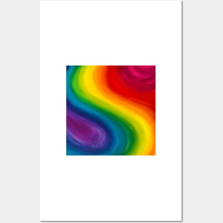 Somewhere Over the Rainbow Gouache 1 Posters and Art